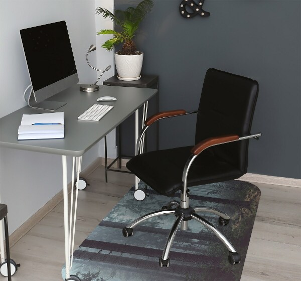 Tapis bureau Forêt brumeuse