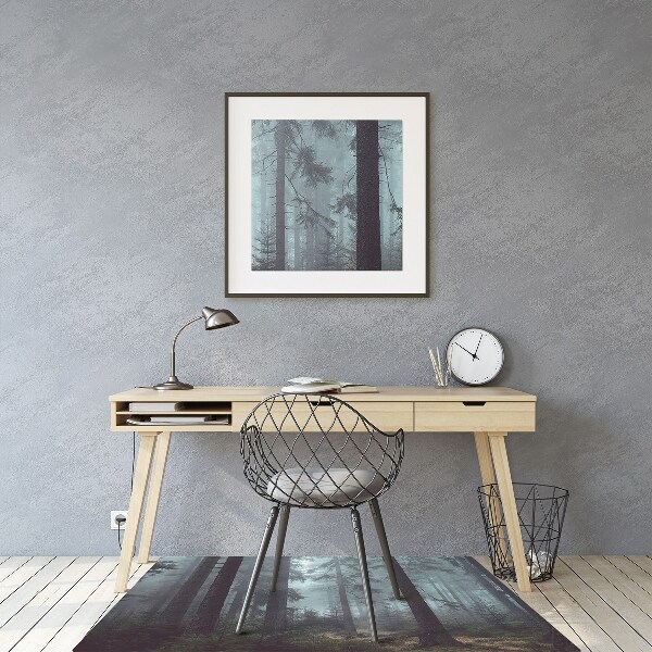 Tapis bureau Forêt brumeuse