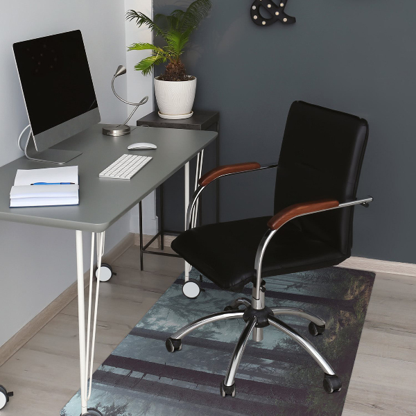 Tapis bureau Forêt brumeuse