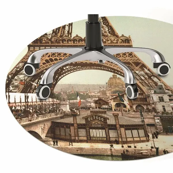 Tapis pour chaise de bureau Tour rétro Eiffel