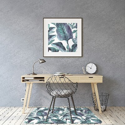 Tapis fauteuil bureau do biura Feuilles exotiques