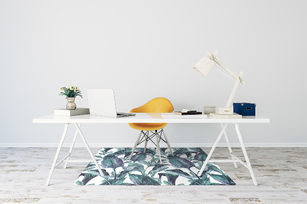 Tapis fauteuil bureau do biura Feuilles exotiques