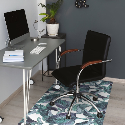 Tapis fauteuil bureau do biura Feuilles exotiques