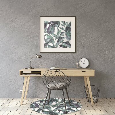 Tapis fauteuil bureau do biura Feuilles exotiques