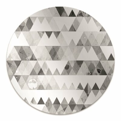 Tapis protection sol Modèle de triangles gris