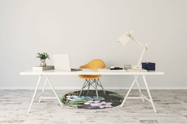 Tapis pour chaise de bureau Caméléon bleu
