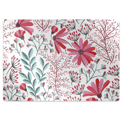 Tapis pour chaise de bureau Motif floral