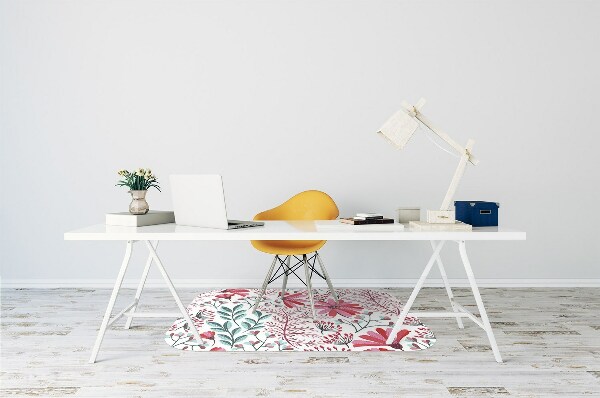 Tapis pour chaise de bureau Motif floral