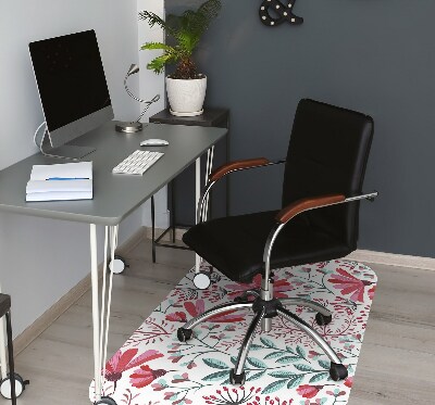 Tapis pour chaise de bureau Motif floral