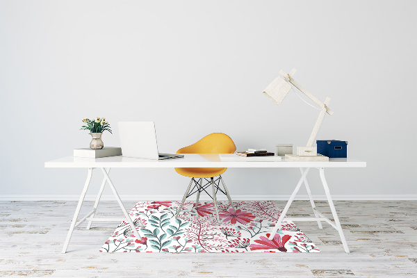 Tapis pour chaise de bureau Motif floral