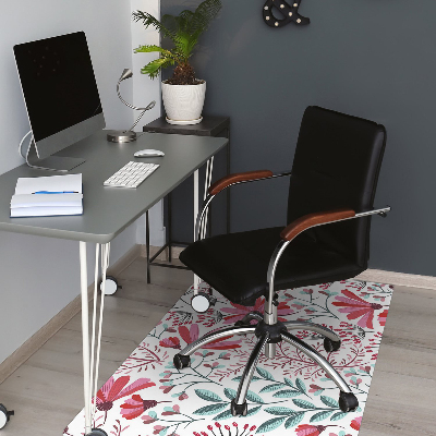 Tapis pour chaise de bureau Motif floral