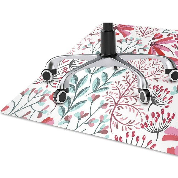Tapis pour chaise de bureau Motif floral