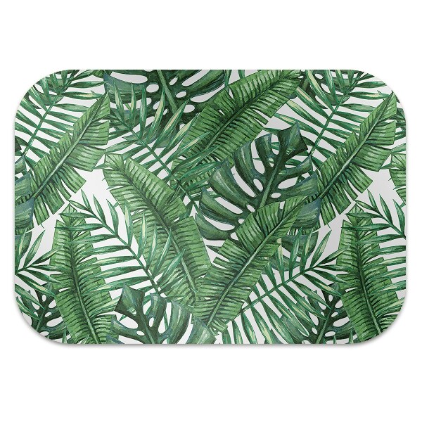 Tapis fauteuil bureau do biura Feuilles tropicales