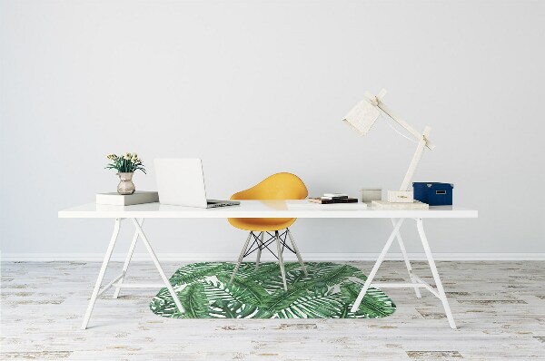 Tapis fauteuil bureau do biura Feuilles tropicales
