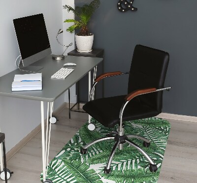 Tapis fauteuil bureau do biura Feuilles tropicales