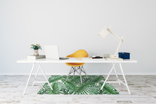 Tapis fauteuil bureau do biura Feuilles tropicales