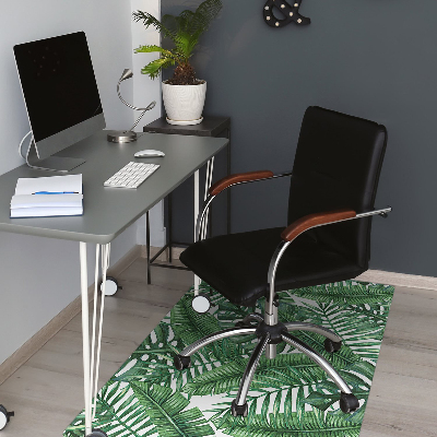 Tapis fauteuil bureau do biura Feuilles tropicales