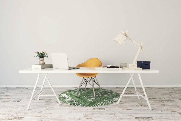 Tapis fauteuil bureau do biura Feuilles tropicales