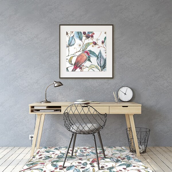 Tapis protège sol Oiseaux à frambose