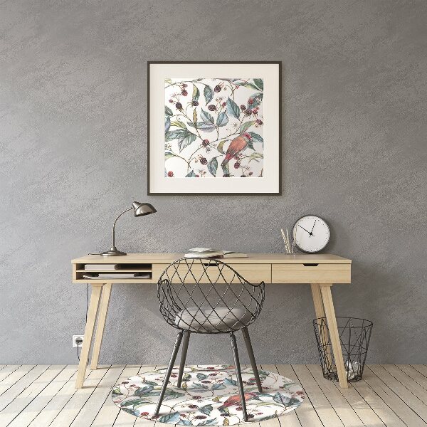Tapis protège sol Oiseaux à frambose