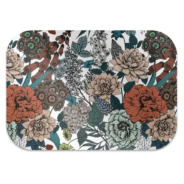Tapis de chaise Fleurs rétro