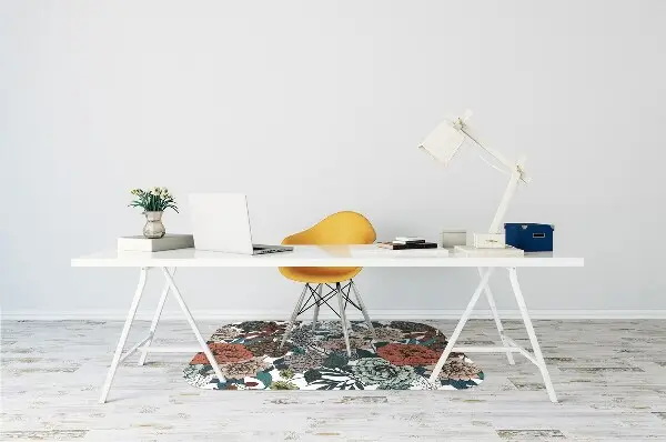 Tapis de chaise Fleurs rétro