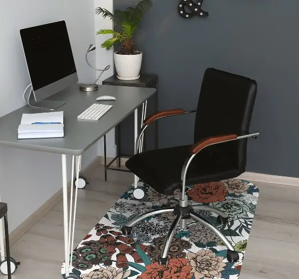 Tapis de chaise Fleurs rétro