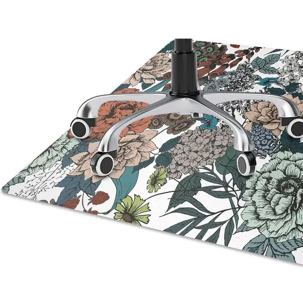 Tapis de chaise Fleurs rétro