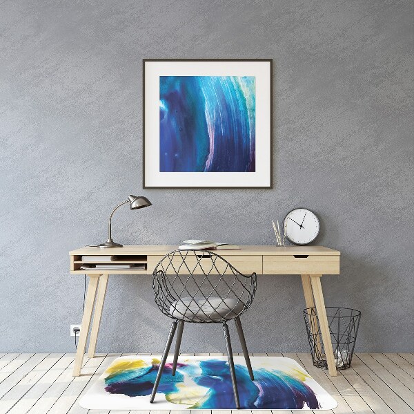 Tapis protège sol Taches bleues