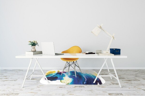 Tapis protège sol Taches bleues