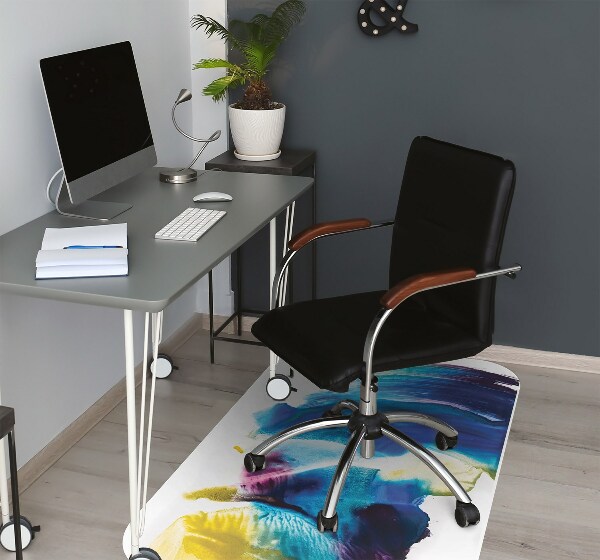 Tapis protège sol Taches bleues