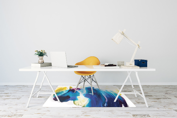 Tapis protège sol Taches bleues