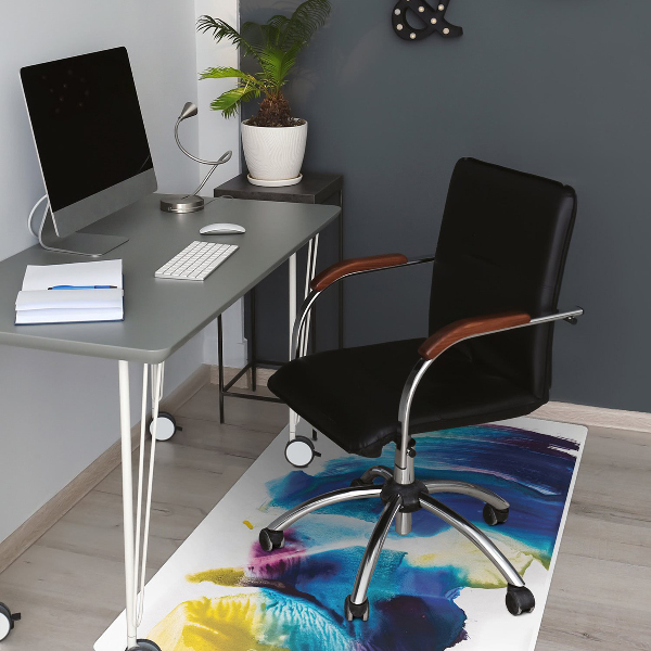 Tapis protège sol Taches bleues