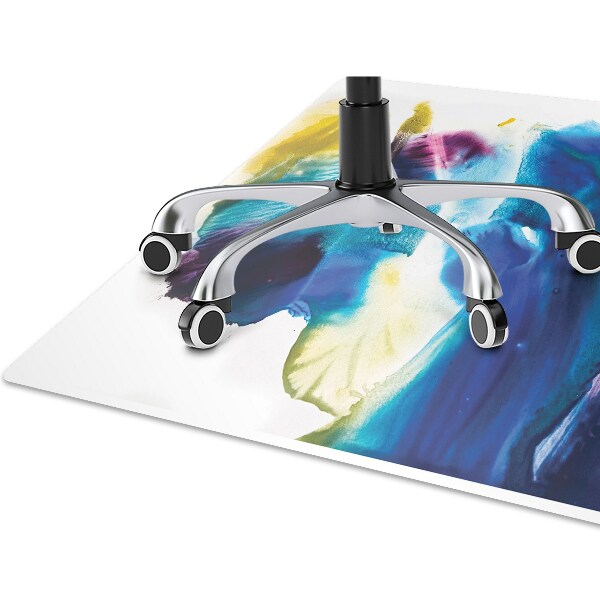 Tapis protège sol Taches bleues
