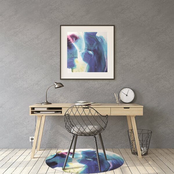Tapis protège sol Taches bleues