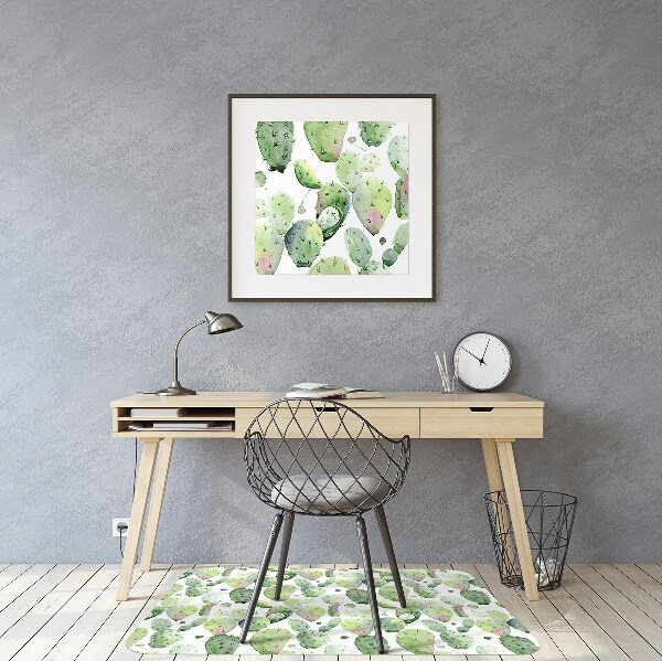 Tapis pour chaise de bureau Cacti tropical