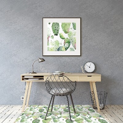 Tapis pour chaise de bureau Cacti tropical