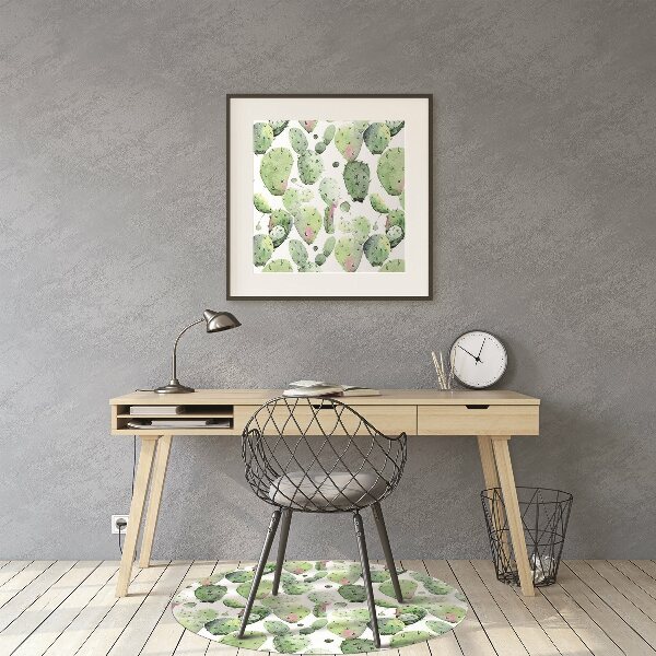 Tapis pour chaise de bureau Cacti tropical