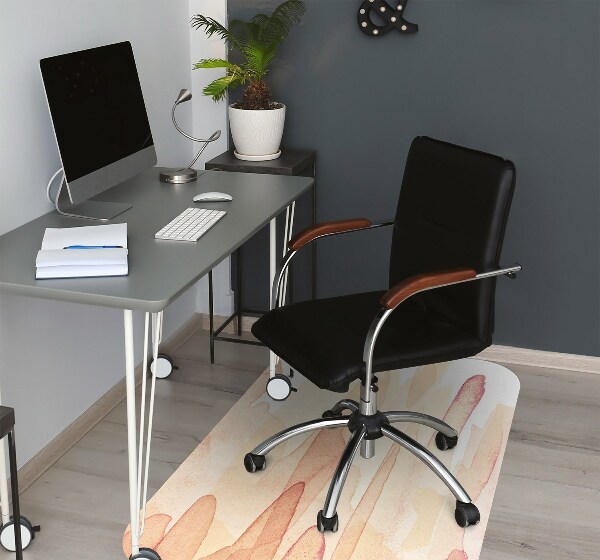 Tapis bureau Lignes jaunes