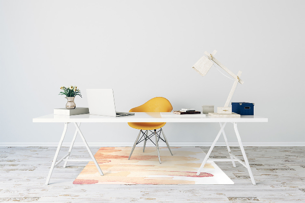 Tapis bureau Lignes jaunes