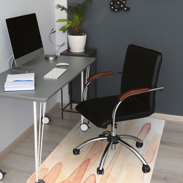 Tapis bureau Lignes jaunes