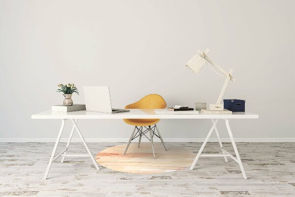 Tapis bureau Lignes jaunes