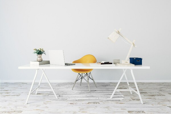Tapis de chaise de bureau Planches de bois