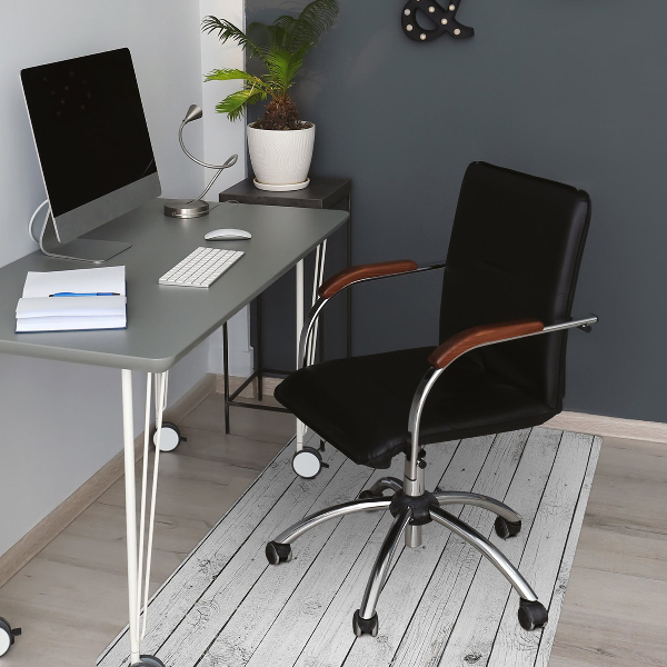 Tapis de chaise de bureau Planches de bois