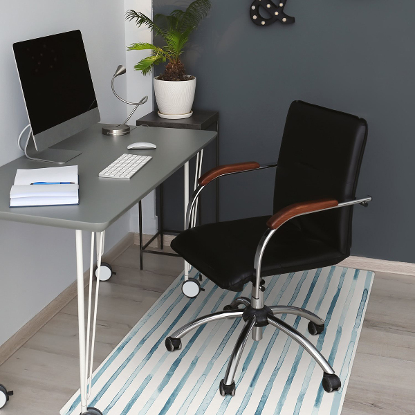 Tapis protège sol Lignes bleues
