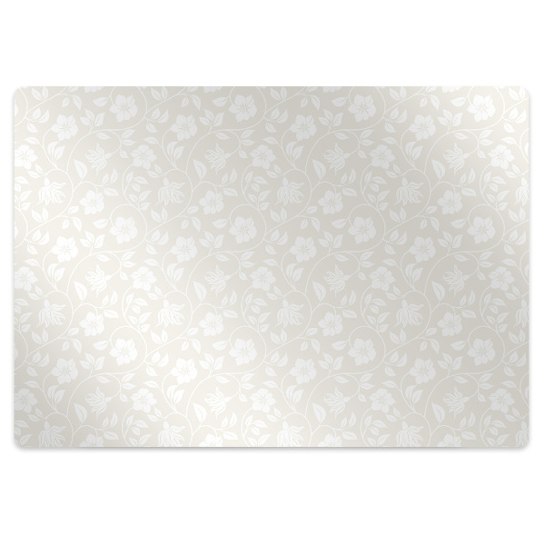 Tapis protège sol Papier peint floral