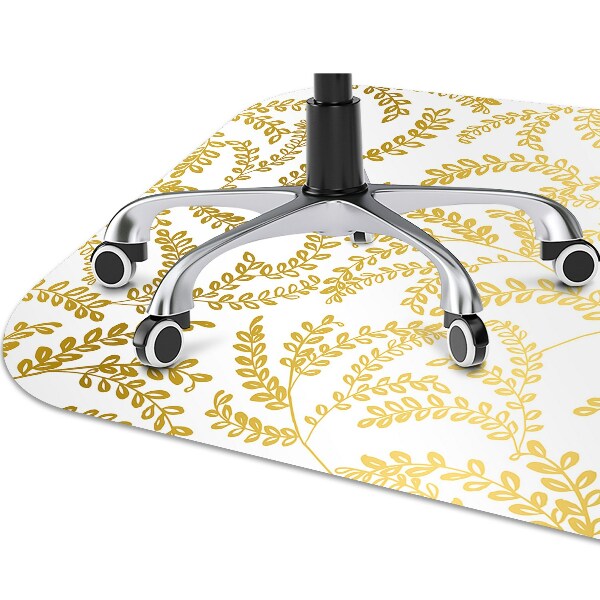 Tapis de chaise feuilles d'or