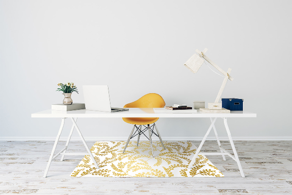 Tapis de chaise feuilles d'or