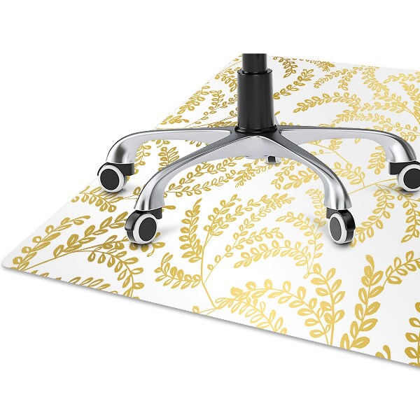 Tapis de chaise feuilles d'or