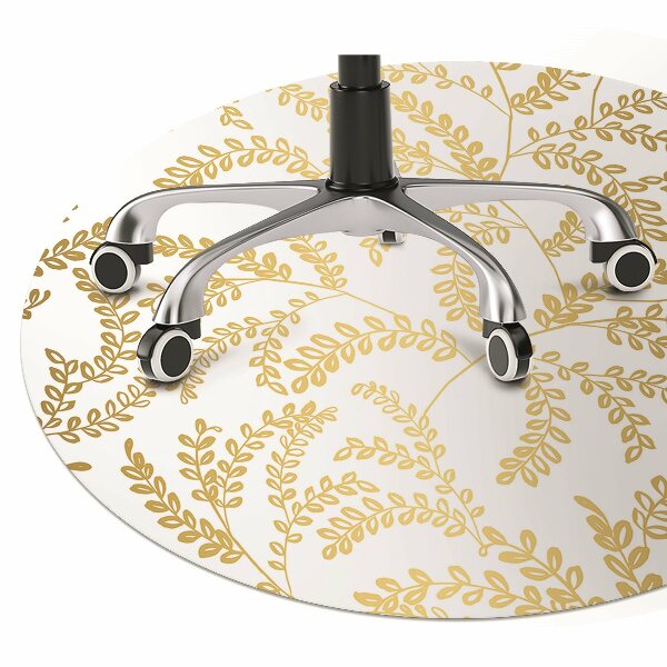 Tapis de chaise feuilles d'or